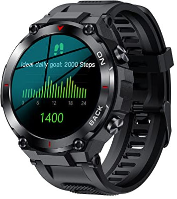 SMARTY2.0 - Smartwatch SW059A - Colore Nero - GPS Ottimizzato, Batteria ad Alta Efficienza, 20 Modalità Sport, Resistenza all'Acqua IP68 - Cinturino in Silicone - Dimensioni 50 x 14.5 mm