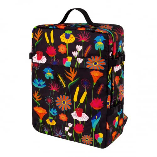 Pylones - Kabinentasche Explorer, 24 l, Blumengarten, Schwarz , Bagage cabine 27 litres