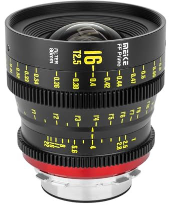 Meike 16mm T2.1 PL Full Frame Prime Manual Focus Wide-Angle Cineme Lens for PL-Mount Camera Canon EOS C700 PL EOS C700PL GS