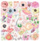 Hibarby 50 Stück Blumen Sticker Set, Graffiti Wasserdichte Vinyl Flower Aufkleber für Laptop, Wasserflasche, Reisekoffer, Handyhülle, iPad, Tagebuch, Scrapbook, Kinder Jugendliche