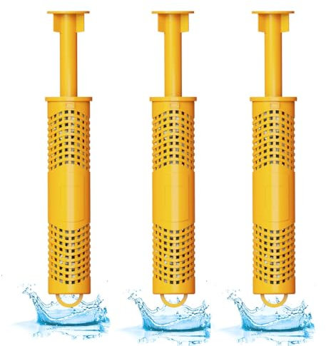 OBMAO Lot de 3 cartouches d'ions minéraux universelles pour jacuzzi - Durée de vie de 4 mois - Garde l'eau claire - Jaune