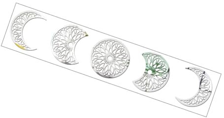 STOBAZA 1satz Chic Mond Wandsticker Für Schlafzimmer Abnehmbare Spiegel-decals Selbstklebende Wanddekoration Für Wohnräume Kreative Gestaltung Für Jugendzimmer Und Wohnbereiche