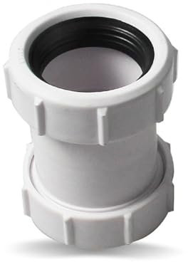 1 raccord de tuyau d'évacuation de 40 mm pour baignoire, évier, bac de douche, lave-vaisselle