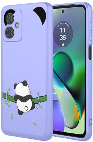 BORYA Silicona Funda para Motorola Moto G14 4G, Ultradelgado Antigolpes Sedoso Suave Premium TPU Carcasa, Elegante Sencillo Color Patrón Estuche, Forro Microfibra Caso, P1