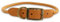 Ancol Timberwolf Round Leather Dog Collar in Mustard - Comfortable Top Grain Bridle Leather Pet Accessory - Adjustable Puppy Neckband - 50-59cm Size 7