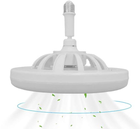 Ventiladores de techo con luces - Techo de perfil bajo, ventiladores con luces y control remoto | Ventilador de techo de 10,2 pulgadas con montaje empotrado, ventilador con luz Led E26/e27 para el hog