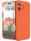 INGIDO for iPhone 16 Case, Liquid Silicone Case with Camera Protection Soft Gel Rubber Cover with Microfiber Lining Shockproof Protective Phone Case for iPhone 16 6.1 (Neon Orange)