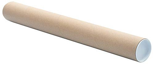 VEPATIM 10 Versandrohre Versandhülsen rund 76 x 730mm braun inkl. Deckel Format A1