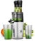 AMZCHEF Extracteur De Jus Pour Fruits Entiers 80MM - Centrifugeuse Extracteur De Jus Sans BPA - 200W Extracteur De Jus Froid Avec Tarière Améliorée, Filtre Double Couche, Moteur Silencieux - Gris