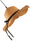 OSALADI Lustre Chapeau De Paille Plafonnier Décoratif Plafonnier Créatif Lustre En Forme De Chapeau De Paille Décor De Plafonnier Ornement De Lustre Lampe à Suspension Herbe Et Vigne Khaki