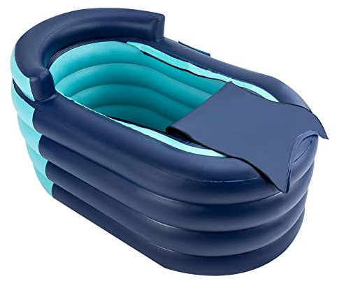 ACROSSPART Baignoire gonflable pour adulte - Baignoire mobile - Baignoire autoportante pliable - Baignoire gonflable pour bain d'eau chaude et lin