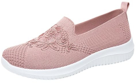Scarpe Ortopediche Donna Pianta Larga, Sandalo Sportive Leggere Morbida Comode Scarpe Zeppa Estive Spessore Suola Sandali Mesh Ortopedici Traspirante Sneakers da Corsa Casual Elegante