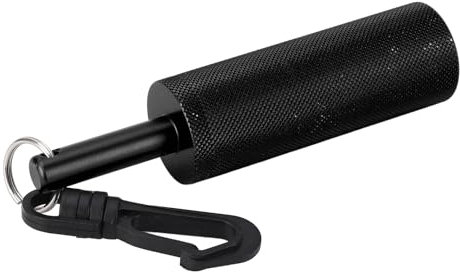 Cloche Alliée en Aluminium Shaker sous-Marine avec Crochet à 360 ° pour Outil de Plongée, (Black)