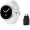 Samsung Galaxy Watch8, Montre Connectée, Coach Running, Coach Sommeil, Galaxy AI, 4G, 40mm, Argent, Chargeur Secteur Rapide 25W Inclus, Version FR