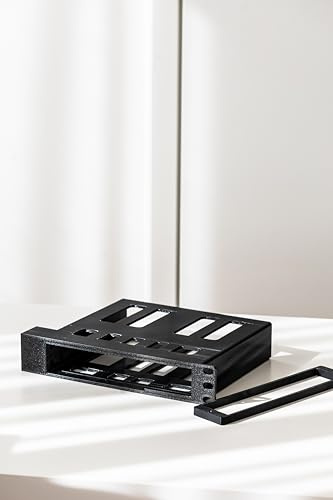 1U Rack Mount for 2X or 1x Dell Optiplex Micro 3000/5000/7000 Series - 3D Printed 19 Bracket (Grey, for 1x Dell Optiplex Right Side)