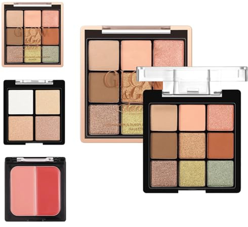 Wezalget Palette e Blush | Donne Ombretti Fard Illuminanti - Ideale per Fotoritocco Serata Speciale e Viaggio
