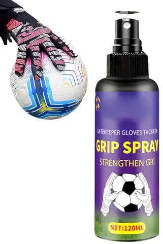 Spray De Agarre Para Guantes De Fútbol,120ml Spray Mejorador de Guantes de Portero - Potenciador De Agarre Para Portero,Para Entrenamiento Cancha Universidad Juego Práctica Liga Campo Exterior