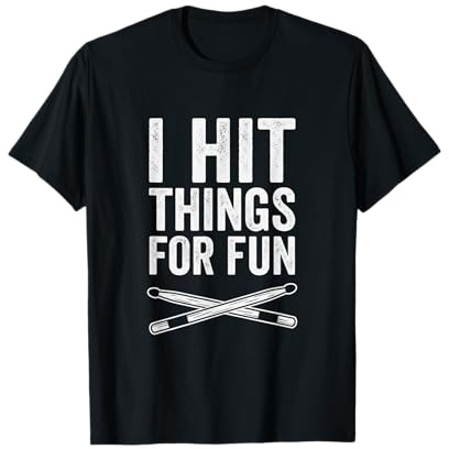 Lustiges Vintage Rock Heavy Metal Drums Hit Musik Geschenk T-Shirt