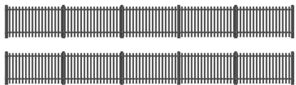 Ratio GWR Station Fencing, (black)