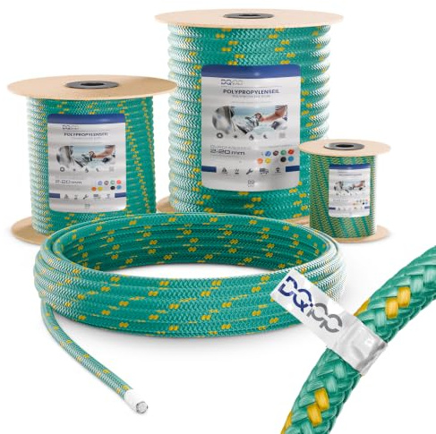 50m POLYPROPYLENSEIL 14mm GRÜN Traglast bis 1640 kg Flechtleine Textilseil Leine Schnur Rope Kunststoffseil Polyseil geflochten