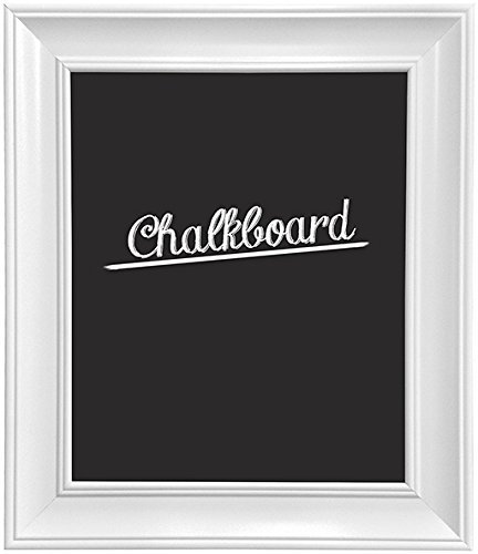 Scandi weiß Vintage Stil Kreidetafel, plastik, weiß, 16 x 12