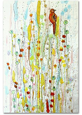 Wrapped Canvas Wall Art - Sylvie Demers 'Pause' Wall Art for Living Room, Bedroom, or Office Décor - 30x47