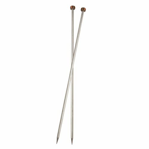 KNIT PRO KP10287 Nova Metal: Knitting Pins: Single Ended: 15cm x 5.00mm, Silver