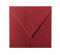 Paper24 50 quadratische Briefumschläge 100 x 100 mm, 10x10 cm, 120 g/m² mit Dreieckslasche Farbe: 24 Bordeaux