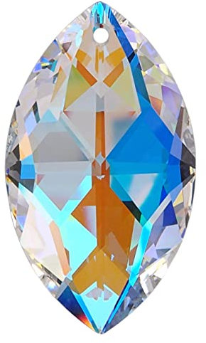 AMBROS® Kristall Oval 38mm Crystal AB K9 ~ Fengshui Suncatcher