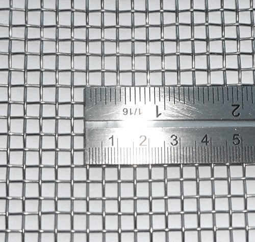 4.08mm Hole Size - Stainless Steel 316L - Cut Size: 15cm x 15cm - 5 Mesh Count - Woven Wire Mesh - By Inoxia