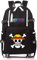 WANHONGYUE One Piece Anime Backpack Student Schoolbag Laptop Book Bag Rucksack Casual Dayback Black-1
