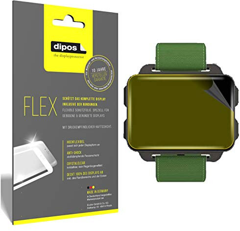 dipos I 3X Schutzfolie 100% kompatibel mit LEMFO LEM4 Smartwatch Folie (Vollständige Displayabdeckung) Displayschutzfolie