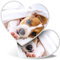2 x Herzaufkleber 7,5 cm - Jack Russell Terrier Hund Welpen Tiere 8286