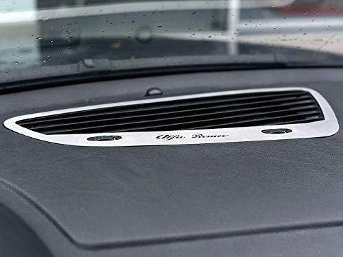Interieur Stahlabdeckung für Alfa_Romeo 159 & BRERA & SPIDER (939) - 1 Stück Zentrale Defrosterdüsen Rahmen Zubehör Edelstahl Gebürstet Blenden Cockpit Dekor