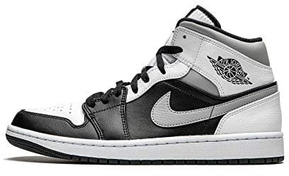 Nike Jordan 1 Mid White Shadow., Schwarz (schwarz), 46 EU