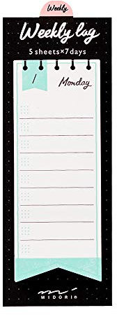 Midori Sticky Notes Journal Weekly Ribbon