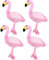 4 Pcs Plüsch Schlüsselanhänger Pink Anhänger flamingo deko einschulung flamingo kuscheltier for Handtasche Rucksack DIY Charms