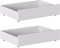 Iconico Home MIK Lot de 2 tiroirs sous lit, en Bois Composite, Blanc Mat, 100,5 x 68 x 21 cm