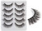 3D Falsche Wimpern, Künstliche Natürlicher Look Verlängerung Fake Wimpern Set Lange Volumen Vegan Wiederverwendbare Handgefertigte Gekreuzte Weich Baumwollband Cateye Fake Lashes Pack Natural