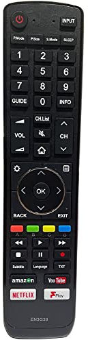 FYCJI Replacement EN3G39 Hisense Remote Control EN3G39 for Hisense Smart TV Remote Control