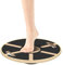 Balance Board Holz,Wackelbrett mit rutschfestem Standfuß,Gleichgewichtsboard 40cm mit Handgriffen für die Übung,Gym,Trainer zur Verbesserung des Gleichgewichts,Für Erwachsene(Schwarz)