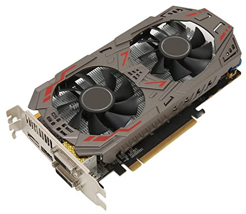 für GeForce GTX 950 2 GB GDDR5 128-Bit-Grafikkarte, 6-polige Dual-Lüfter-Computergrafikkarte mit PCI E, Grafikkarte für Office Gaming Multimedia