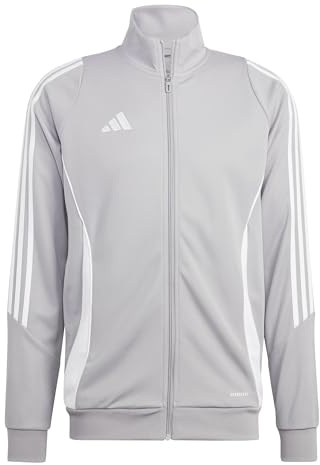 adidas mens Tiro 24 Training Jacket, Team Mid Grey/White, Large