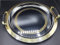 Bandejas marroqui redondacon garbados para servir el te ayudante de buffet, bandeja de acero inoxidable con borde decorativo, asas de zinc fundido a presión, cromado plata 36cm mediana