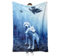 Wölfe Kuscheldecke Flanell Decke Wölfe Fleecedecke Flauschig Weich und Warme,3D Wolfsdruck-Decke Sofadecke Couchdecke Für Teens Erwachsene.(W4, 130x150 cm)