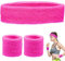 Schweissband und Stirnband Set, Schweissband, 3 Stück Sport Wristbands Headbands, Wristband Sport, Handgelenk Schweißbänder, Stirnband Set für geeignet für Basketball, Tennis, Fitnessstudio
