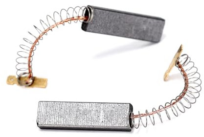 Ruimou Lot de 2 balais de charbon pour machine à laver 00605694 605694 (12,5 x 5 x 42 mm) compatible avec Bosch Siemens