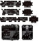 Reflektierender Aufkleber Für Motorrad-Aluminiumbox Für B&M&W Koffer 40 Jahre GS R1250GS Adventure 2019-2021 2020 Zubehör (Color : Schwarz)