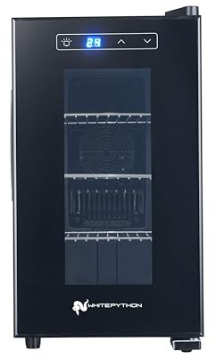 WhitePython Incubatrice per rettili, 23 l, per cova uova, lucertole, tartarughe, draghi barbuti, tecnologia di riscaldamento automatico termoelettrico, semplice da usare