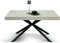 Mar.c.a. Design Tavolo Allungabile Tisch, Holz Metall Eisen, Ulme E Schwarz, 160 x 90 x 74